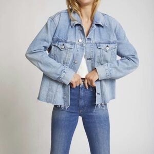 AMO DENIM CANTEEN RAW FRAYED HEM
DENIM CLASSIC VINTAGE JACKET - BIG
SKIES XS